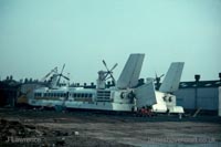 Undergoing maintenance with rear door open